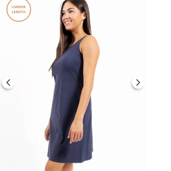 NWT Jude Connally Beth Jude Cloth Dress Long Navy - Picture 3 of 10